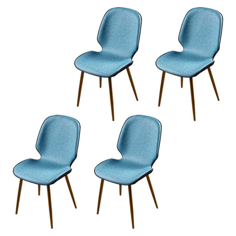 Scandinavian Conference Room Side Chair Matte Upholstered Finish Parsons Dining Chairs Blue 4 Piece Set Brass Gold Clearhalo ' kitchen&dining_furn' 'Dining Chairs' 'Dining Tables & Seating' 'dining_chair' 'furn' 'furn_dining_chair' 'Furniture' 'furniture_dining_chair' 'Kitchen & Dining Furniture' 'kitchen' 3956203