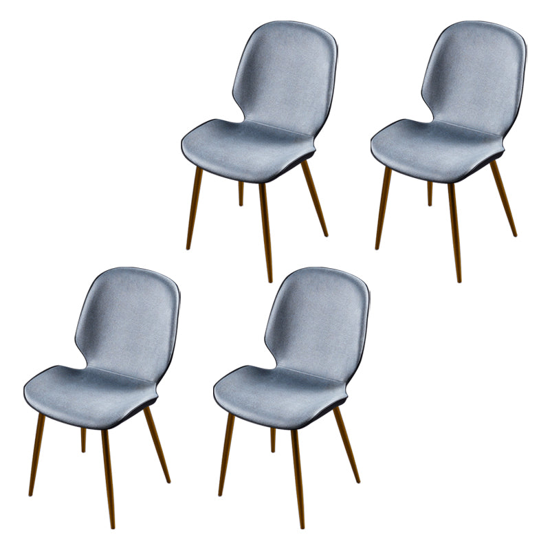 Scandinavian Conference Room Side Chair Matte Upholstered Finish Parsons Dining Chairs Light Blue 4 Piece Set Brass Gold Clearhalo ' kitchen&dining_furn' 'Dining Chairs' 'Dining Tables & Seating' 'dining_chair' 'furn' 'furn_dining_chair' 'Furniture' 'furniture_dining_chair' 'Kitchen & Dining Furniture' 'kitchen' 3956206
