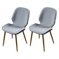 Scandinavian Conference Room Side Chair Matte Upholstered Finish Parsons Dining Chairs Light Gray 2 Piece Set Brass Gold Clearhalo ' kitchen&dining_furn' 'Dining Chairs' 'Dining Tables & Seating' 'dining_chair' 'furn' 'furn_dining_chair' 'Furniture' 'furniture_dining_chair' 'Kitchen & Dining Furniture' 'kitchen' 3956211