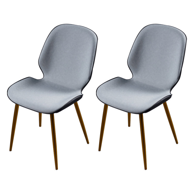 Scandinavian Conference Room Side Chair Matte Upholstered Finish Parsons Dining Chairs Light Gray 2 Piece Set Brass Gold Clearhalo ' kitchen&dining_furn' 'Dining Chairs' 'Dining Tables & Seating' 'dining_chair' 'furn' 'furn_dining_chair' 'Furniture' 'furniture_dining_chair' 'Kitchen & Dining Furniture' 'kitchen' 3956211