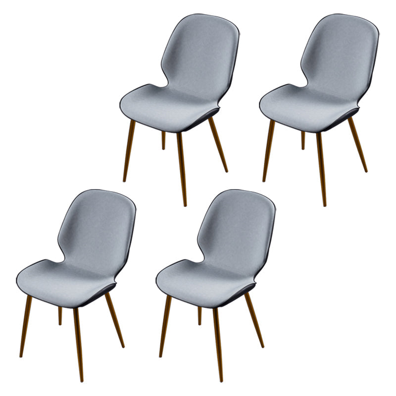 Scandinavian Conference Room Side Chair Matte Upholstered Finish Parsons Dining Chairs Light Gray 4 Piece Set Brass Gold Clearhalo ' kitchen&dining_furn' 'Dining Chairs' 'Dining Tables & Seating' 'dining_chair' 'furn' 'furn_dining_chair' 'Furniture' 'furniture_dining_chair' 'Kitchen & Dining Furniture' 'kitchen' 3956212