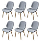 Scandinavian Conference Room Side Chair Matte Upholstered Finish Parsons Dining Chairs Light Gray 6 Piece Set Brass Gold Clearhalo ' kitchen&dining_furn' 'Dining Chairs' 'Dining Tables & Seating' 'dining_chair' 'furn' 'furn_dining_chair' 'Furniture' 'furniture_dining_chair' 'Kitchen & Dining Furniture' 'kitchen' 3956213