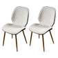 Scandinavian Conference Room Side Chair Matte Upholstered Finish Parsons Dining Chairs White 2 Piece Set Brass Gold Clearhalo ' kitchen&dining_furn' 'Dining Chairs' 'Dining Tables & Seating' 'dining_chair' 'furn' 'furn_dining_chair' 'Furniture' 'furniture_dining_chair' 'Kitchen & Dining Furniture' 'kitchen' 3956214