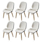 Scandinavian Conference Room Side Chair Matte Upholstered Finish Parsons Dining Chairs White 6 Piece Set Brass Gold Clearhalo ' kitchen&dining_furn' 'Dining Chairs' 'Dining Tables & Seating' 'dining_chair' 'furn' 'furn_dining_chair' 'Furniture' 'furniture_dining_chair' 'Kitchen & Dining Furniture' 'kitchen' 3956216