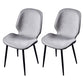 Scandinavian Conference Room Side Chair Matte Upholstered Finish Parsons Dining Chairs Off-White 2 Piece Set Black Clearhalo ' kitchen&dining_furn' 'Dining Chairs' 'Dining Tables & Seating' 'dining_chair' 'furn' 'furn_dining_chair' 'Furniture' 'furniture_dining_chair' 'Kitchen & Dining Furniture' 'kitchen' 3956223