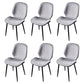 Scandinavian Conference Room Side Chair Matte Upholstered Finish Parsons Dining Chairs Off-White 6 Piece Set Black Clearhalo ' kitchen&dining_furn' 'Dining Chairs' 'Dining Tables & Seating' 'dining_chair' 'furn' 'furn_dining_chair' 'Furniture' 'furniture_dining_chair' 'Kitchen & Dining Furniture' 'kitchen' 3956225