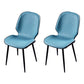 Scandinavian Conference Room Side Chair Matte Upholstered Finish Parsons Dining Chairs Blue 2 Piece Set Black Clearhalo ' kitchen&dining_furn' 'Dining Chairs' 'Dining Tables & Seating' 'dining_chair' 'furn' 'furn_dining_chair' 'Furniture' 'furniture_dining_chair' 'Kitchen & Dining Furniture' 'kitchen' 3956226