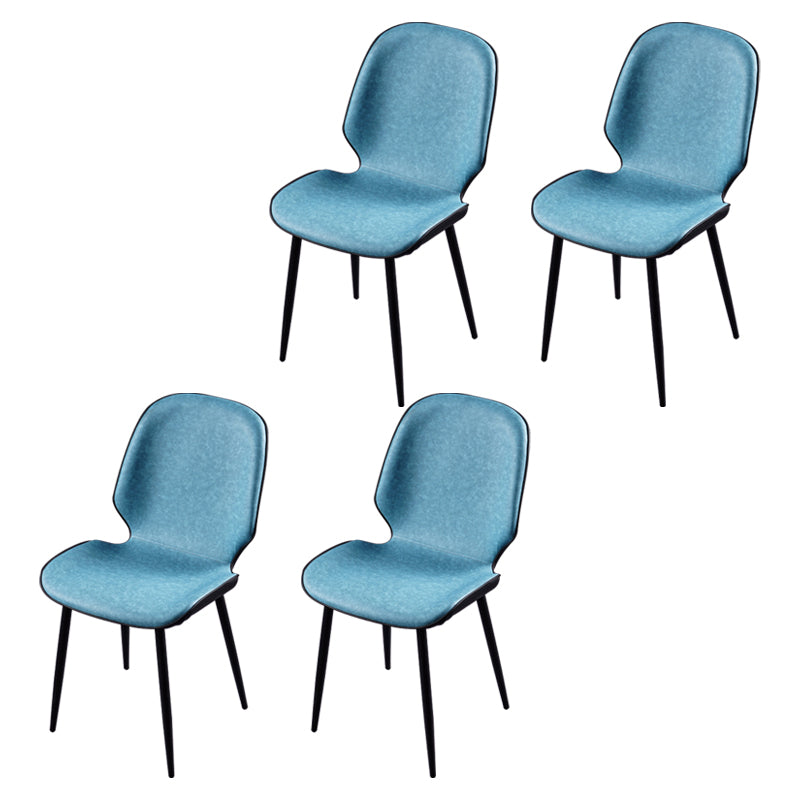 Scandinavian Conference Room Side Chair Matte Upholstered Finish Parsons Dining Chairs Blue 4 Piece Set Black Clearhalo ' kitchen&dining_furn' 'Dining Chairs' 'Dining Tables & Seating' 'dining_chair' 'furn' 'furn_dining_chair' 'Furniture' 'furniture_dining_chair' 'Kitchen & Dining Furniture' 'kitchen' 3956227