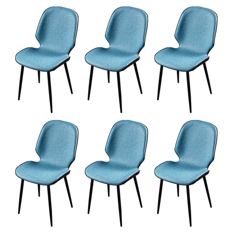 Scandinavian Conference Room Side Chair Matte Upholstered Finish Parsons Dining Chairs Blue 6 Piece Set Black Clearhalo ' kitchen&dining_furn' 'Dining Chairs' 'Dining Tables & Seating' 'dining_chair' 'furn' 'furn_dining_chair' 'Furniture' 'furniture_dining_chair' 'Kitchen & Dining Furniture' 'kitchen' 3956228