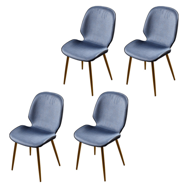 Scandinavian Conference Room Side Chair Matte Upholstered Finish Parsons Dining Chairs Peacock Blue 4 Piece Set Brass Gold Clearhalo ' kitchen&dining_furn' 'Dining Chairs' 'Dining Tables & Seating' 'dining_chair' 'furn' 'furn_dining_chair' 'Furniture' 'furniture_dining_chair' 'Kitchen & Dining Furniture' 'kitchen' 3956230