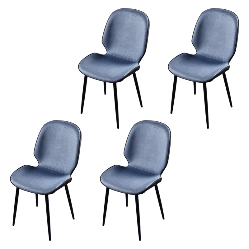 Scandinavian Conference Room Side Chair Matte Upholstered Finish Parsons Dining Chairs Peacock Blue 4 Piece Set Black Clearhalo ' kitchen&dining_furn' 'Dining Chairs' 'Dining Tables & Seating' 'dining_chair' 'furn' 'furn_dining_chair' 'Furniture' 'furniture_dining_chair' 'Kitchen & Dining Furniture' 'kitchen' 3956242