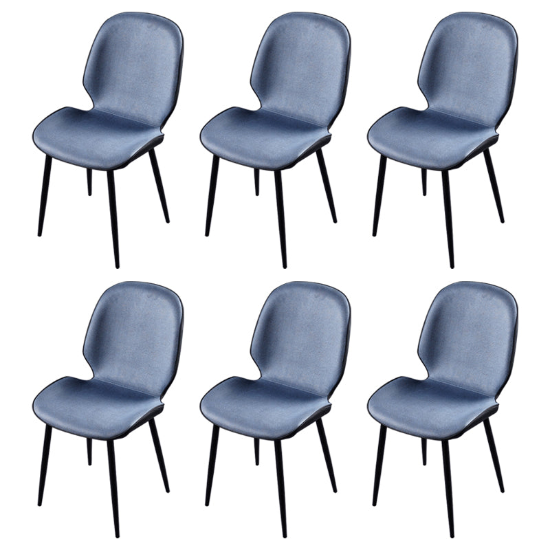 Scandinavian Conference Room Side Chair Matte Upholstered Finish Parsons Dining Chairs Peacock Blue 6 Piece Set Black Clearhalo ' kitchen&dining_furn' 'Dining Chairs' 'Dining Tables & Seating' 'dining_chair' 'furn' 'furn_dining_chair' 'Furniture' 'furniture_dining_chair' 'Kitchen & Dining Furniture' 'kitchen' 3956243