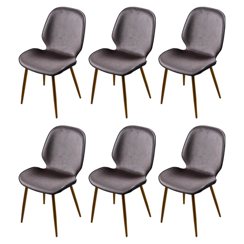 Scandinavian Conference Room Side Chair Matte Upholstered Finish Parsons Dining Chairs Dark Brown 6 Piece Set Brass Gold Clearhalo ' kitchen&dining_furn' 'Dining Chairs' 'Dining Tables & Seating' 'dining_chair' 'furn' 'furn_dining_chair' 'Furniture' 'furniture_dining_chair' 'Kitchen & Dining Furniture' 'kitchen' 3956252