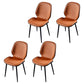Scandinavian Conference Room Side Chair Matte Upholstered Finish Parsons Dining Chairs Fluorescent Orange 4 Piece Set Black Clearhalo ' kitchen&dining_furn' 'Dining Chairs' 'Dining Tables & Seating' 'dining_chair' 'furn' 'furn_dining_chair' 'Furniture' 'furniture_dining_chair' 'Kitchen & Dining Furniture' 'kitchen' 3956254