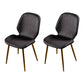 Scandinavian Conference Room Side Chair Matte Upholstered Finish Parsons Dining Chairs Dark Gray 2 Piece Set Brass Gold Clearhalo ' kitchen&dining_furn' 'Dining Chairs' 'Dining Tables & Seating' 'dining_chair' 'furn' 'furn_dining_chair' 'Furniture' 'furniture_dining_chair' 'Kitchen & Dining Furniture' 'kitchen' 3956256