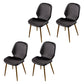 Scandinavian Conference Room Side Chair Matte Upholstered Finish Parsons Dining Chairs Dark Gray 4 Piece Set Brass Gold Clearhalo ' kitchen&dining_furn' 'Dining Chairs' 'Dining Tables & Seating' 'dining_chair' 'furn' 'furn_dining_chair' 'Furniture' 'furniture_dining_chair' 'Kitchen & Dining Furniture' 'kitchen' 3956257