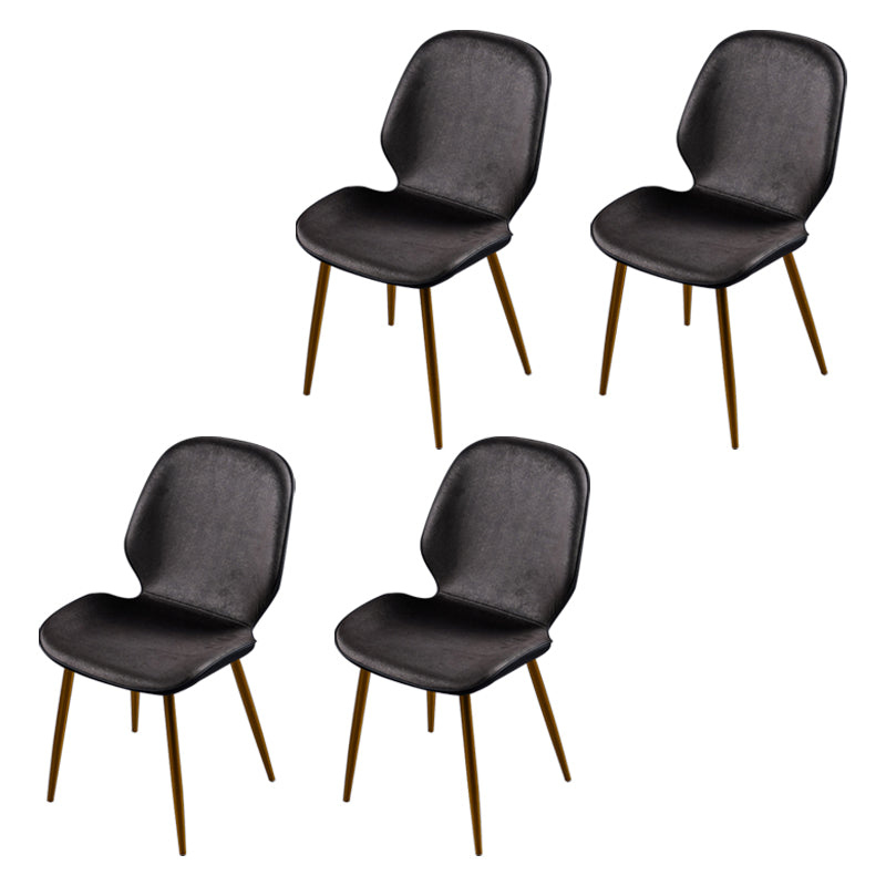 Scandinavian Conference Room Side Chair Matte Upholstered Finish Parsons Dining Chairs Dark Gray 4 Piece Set Brass Gold Clearhalo ' kitchen&dining_furn' 'Dining Chairs' 'Dining Tables & Seating' 'dining_chair' 'furn' 'furn_dining_chair' 'Furniture' 'furniture_dining_chair' 'Kitchen & Dining Furniture' 'kitchen' 3956257