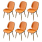 Scandinavian Conference Room Side Chair Matte Upholstered Finish Parsons Dining Chairs Orange 6 Piece Set Brass Gold Clearhalo ' kitchen&dining_furn' 'Dining Chairs' 'Dining Tables & Seating' 'dining_chair' 'furn' 'furn_dining_chair' 'Furniture' 'furniture_dining_chair' 'Kitchen & Dining Furniture' 'kitchen' 3956264