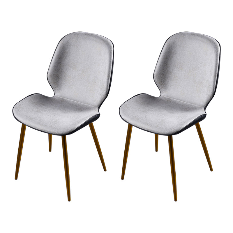 Scandinavian Conference Room Side Chair Matte Upholstered Finish Parsons Dining Chairs Off-White 2 Piece Set Brass Gold Clearhalo ' kitchen&dining_furn' 'Dining Chairs' 'Dining Tables & Seating' 'dining_chair' 'furn' 'furn_dining_chair' 'Furniture' 'furniture_dining_chair' 'Kitchen & Dining Furniture' 'kitchen' 3956265