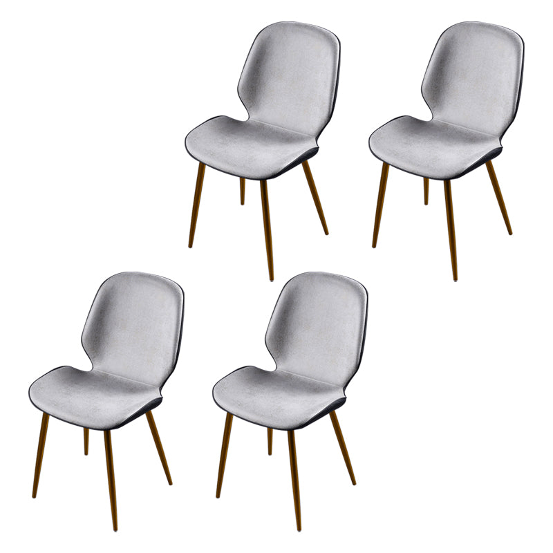 Scandinavian Conference Room Side Chair Matte Upholstered Finish Parsons Dining Chairs Off-White 4 Piece Set Brass Gold Clearhalo ' kitchen&dining_furn' 'Dining Chairs' 'Dining Tables & Seating' 'dining_chair' 'furn' 'furn_dining_chair' 'Furniture' 'furniture_dining_chair' 'Kitchen & Dining Furniture' 'kitchen' 3956266
