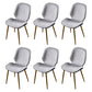 Scandinavian Conference Room Side Chair Matte Upholstered Finish Parsons Dining Chairs Off-White 6 Piece Set Brass Gold Clearhalo ' kitchen&dining_furn' 'Dining Chairs' 'Dining Tables & Seating' 'dining_chair' 'furn' 'furn_dining_chair' 'Furniture' 'furniture_dining_chair' 'Kitchen & Dining Furniture' 'kitchen' 3956267
