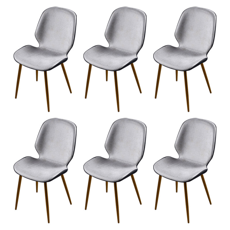 Scandinavian Conference Room Side Chair Matte Upholstered Finish Parsons Dining Chairs Off-White 6 Piece Set Brass Gold Clearhalo ' kitchen&dining_furn' 'Dining Chairs' 'Dining Tables & Seating' 'dining_chair' 'furn' 'furn_dining_chair' 'Furniture' 'furniture_dining_chair' 'Kitchen & Dining Furniture' 'kitchen' 3956267