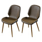 Scandinavian Conference Room Side Chair Matte Upholstered Finish Parsons Dining Chairs Coffee 2 Piece Set Brass Gold Clearhalo ' kitchen&dining_furn' 'Dining Chairs' 'Dining Tables & Seating' 'dining_chair' 'furn' 'furn_dining_chair' 'Furniture' 'furniture_dining_chair' 'Kitchen & Dining Furniture' 'kitchen' 3956274