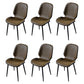 Scandinavian Conference Room Side Chair Matte Upholstered Finish Parsons Dining Chairs Coffee 6 Piece Set Black Clearhalo ' kitchen&dining_furn' 'Dining Chairs' 'Dining Tables & Seating' 'dining_chair' 'furn' 'furn_dining_chair' 'Furniture' 'furniture_dining_chair' 'Kitchen & Dining Furniture' 'kitchen' 3956279