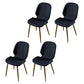 Scandinavian Conference Room Side Chair Matte Upholstered Finish Parsons Dining Chairs Black 4 Piece Set Brass Gold Clearhalo ' kitchen&dining_furn' 'Dining Chairs' 'Dining Tables & Seating' 'dining_chair' 'furn' 'furn_dining_chair' 'Furniture' 'furniture_dining_chair' 'Kitchen & Dining Furniture' 'kitchen' 3956281