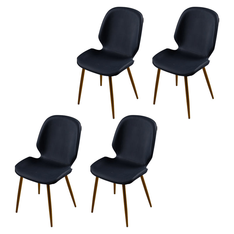 Scandinavian Conference Room Side Chair Matte Upholstered Finish Parsons Dining Chairs Black 4 Piece Set Brass Gold Clearhalo ' kitchen&dining_furn' 'Dining Chairs' 'Dining Tables & Seating' 'dining_chair' 'furn' 'furn_dining_chair' 'Furniture' 'furniture_dining_chair' 'Kitchen & Dining Furniture' 'kitchen' 3956281