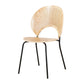 Contemporary Style Metal Chairs Open Back Dining Side Chair (Set of 4) Clearhalo ' kitchen&dining_furn' 'Dining Chairs' 'Dining Tables & Seating' 'dining_chair' 'furn' 'furn_dining_chair' 'Furniture' 'furniture_dining_chair' 'Kitchen & Dining Furniture' 'kitchen' 3956292