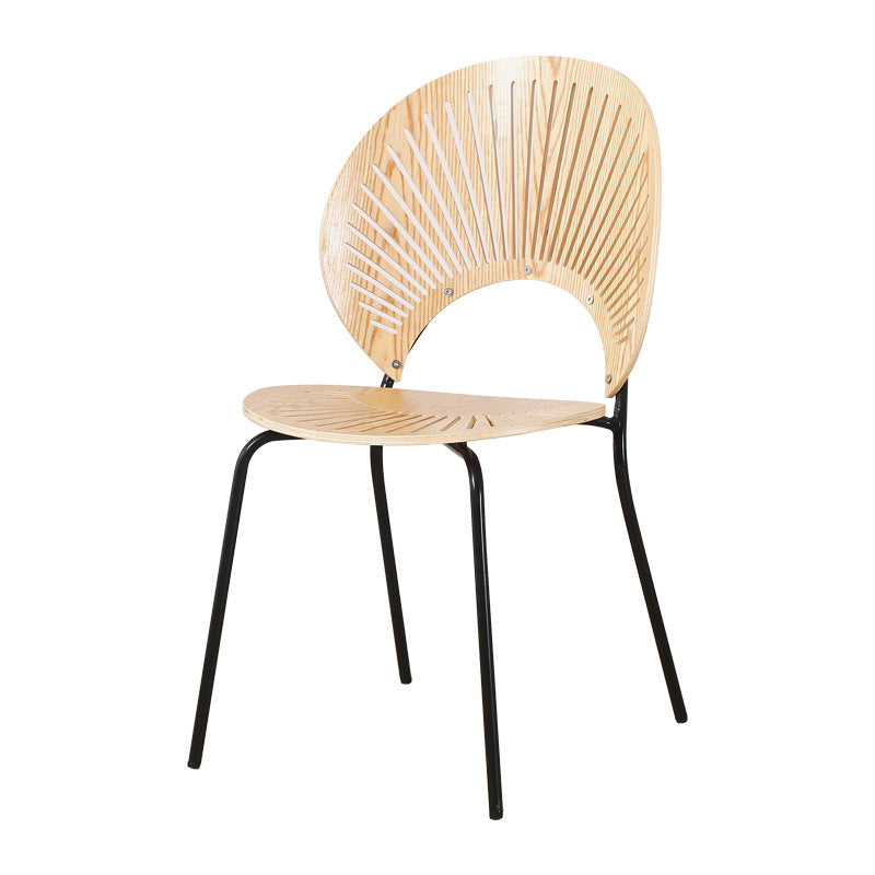 Contemporary Style Metal Chairs Open Back Dining Side Chair (Set of 4) Clearhalo ' kitchen&dining_furn' 'Dining Chairs' 'Dining Tables & Seating' 'dining_chair' 'furn' 'furn_dining_chair' 'Furniture' 'furniture_dining_chair' 'Kitchen & Dining Furniture' 'kitchen' 3956292