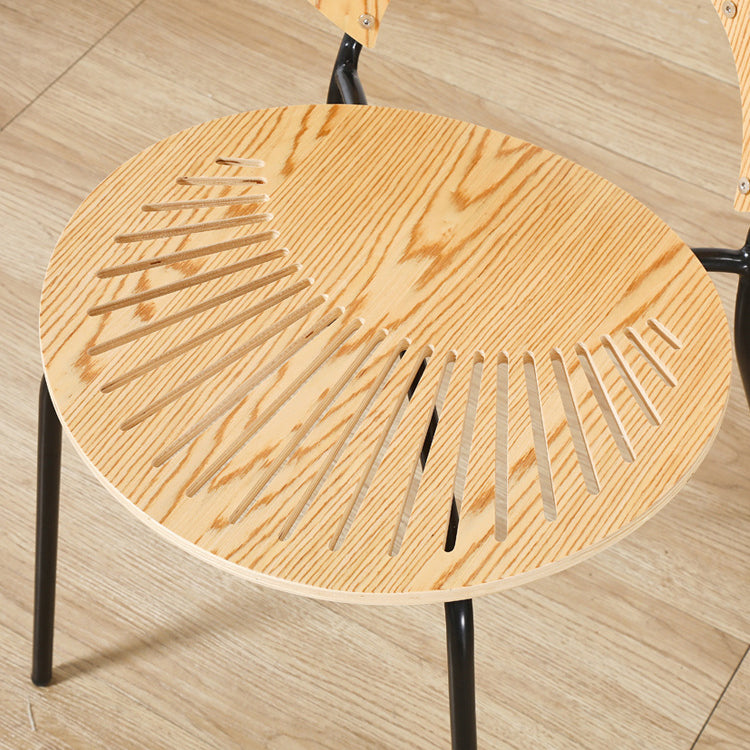 Contemporary Style Metal Chairs Open Back Dining Side Chair (Set of 4) Clearhalo ' kitchen&dining_furn' 'Dining Chairs' 'Dining Tables & Seating' 'dining_chair' 'furn' 'furn_dining_chair' 'Furniture' 'furniture_dining_chair' 'Kitchen & Dining Furniture' 'kitchen' 3956294