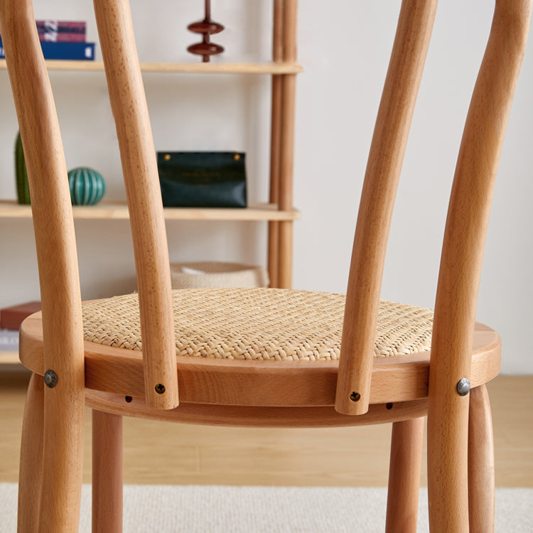 Contemporary Solid Beech Chairs Set Windsor Back Side Kitchen Dining Room Chairs Clearhalo ' kitchen&dining_furn' 'Dining Chairs' 'Dining Tables & Seating' 'dining_chair' 'furn' 'furn_dining_chair' 'Furniture' 'furniture_dining_chair' 'Kitchen & Dining Furniture' 'kitchen' 3956309