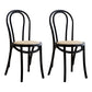 Contemporary Solid Beech Chairs Set Windsor Back Side Kitchen Dining Room Chairs Black Wicker & Rattan 2 Piece Set Clearhalo ' kitchen&dining_furn' 'Dining Chairs' 'Dining Tables & Seating' 'dining_chair' 'furn' 'furn_dining_chair' 'Furniture' 'furniture_dining_chair' 'Kitchen & Dining Furniture' 'kitchen' 3956319