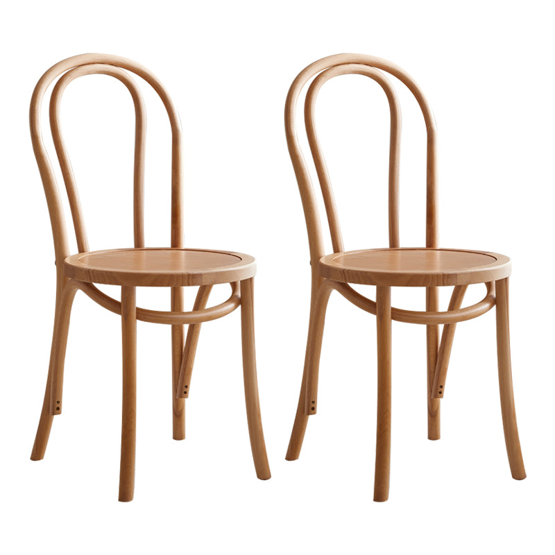 Contemporary Solid Beech Chairs Set Windsor Back Side Kitchen Dining Room Chairs Wood Wood 2 Piece Set Clearhalo ' kitchen&dining_furn' 'Dining Chairs' 'Dining Tables & Seating' 'dining_chair' 'furn' 'furn_dining_chair' 'Furniture' 'furniture_dining_chair' 'Kitchen & Dining Furniture' 'kitchen' 3956325