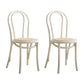 Contemporary Solid Beech Chairs Set Windsor Back Side Kitchen Dining Room Chairs White Wicker & Rattan 2 Piece Set Clearhalo ' kitchen&dining_furn' 'Dining Chairs' 'Dining Tables & Seating' 'dining_chair' 'furn' 'furn_dining_chair' 'Furniture' 'furniture_dining_chair' 'Kitchen & Dining Furniture' 'kitchen' 3956328