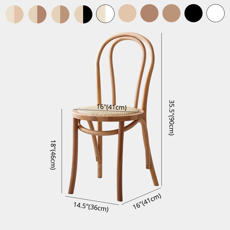 Contemporary Solid Beech Chairs Set Windsor Back Side Kitchen Dining Room Chairs Clearhalo ' kitchen&dining_furn' 'Dining Chairs' 'Dining Tables & Seating' 'dining_chair' 'furn' 'furn_dining_chair' 'Furniture' 'furniture_dining_chair' 'Kitchen & Dining Furniture' 'kitchen' 3956339