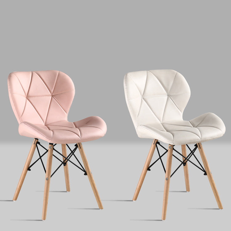 Modern Style Wood Chairs Set Wingback Side Kitchen Dining Chair (Set of 4) Clearhalo ' kitchen&dining_furn' 'Dining Chairs' 'Dining Tables & Seating' 'dining_chair' 'Furniture' 'furniture_dining_chair' 'Kitchen & Dining Furniture' 'kitchen' 3956345