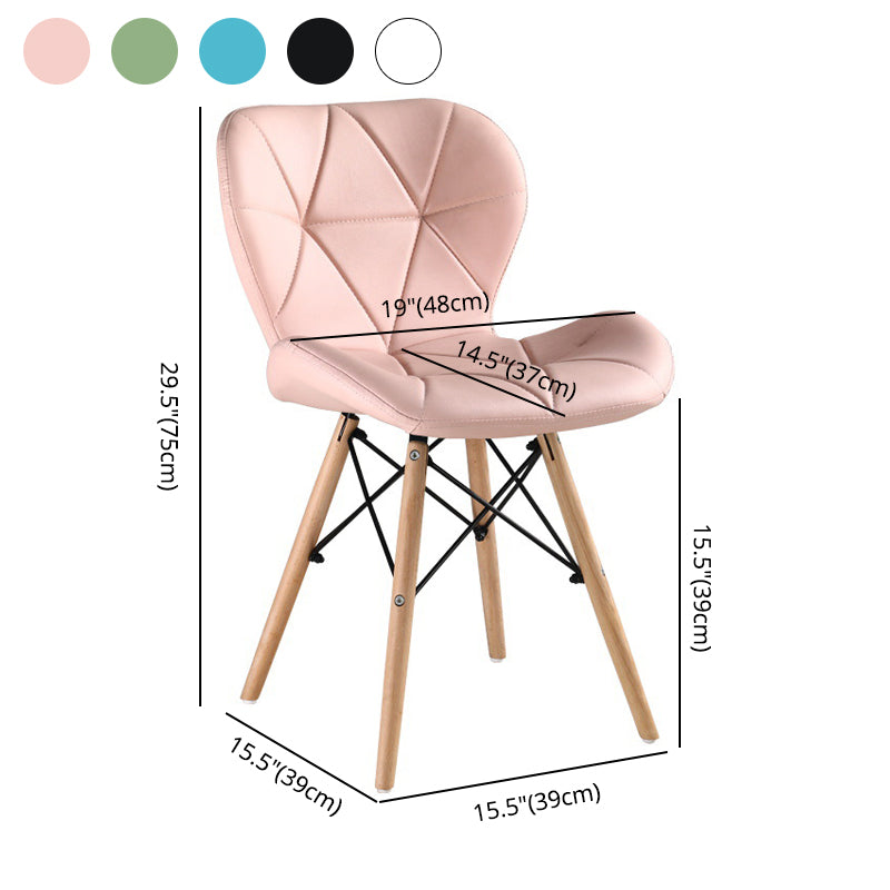 Modern Style Wood Chairs Set Wingback Side Kitchen Dining Chair (Set of 4) Clearhalo ' kitchen&dining_furn' 'Dining Chairs' 'Dining Tables & Seating' 'dining_chair' 'Furniture' 'furniture_dining_chair' 'Kitchen & Dining Furniture' 'kitchen' 3956353