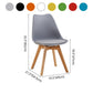 Contemporary Beech Wood Chairs Solid Back Side Kitchen Chair (Set of 4) Clearhalo ' kitchen&dining_furn' 'Dining Chairs' 'Dining Tables & Seating' 'dining_chair' 'Furniture' 'furniture_dining_chair' 'Kitchen & Dining Furniture' 'kitchen' 3956372