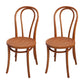Contemporary Solid Beech Wood Chairs Windsor Back Side Dining Chair Set Brown Wood 2 Piece Set Clearhalo ' kitchen&dining_furn' 'Dining Chairs' 'Dining Tables & Seating' 'dining_chair' 'furn' 'furn_dining_chair' 'Furniture' 'furniture_dining_chair' 'Kitchen & Dining Furniture' 'kitchen' 3956374