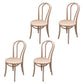 Contemporary Solid Beech Wood Chairs Windsor Back Side Dining Chair Set White Wood 4 Piece Set Clearhalo ' kitchen&dining_furn' 'Dining Chairs' 'Dining Tables & Seating' 'dining_chair' 'furn' 'furn_dining_chair' 'Furniture' 'furniture_dining_chair' 'Kitchen & Dining Furniture' 'kitchen' 3956382