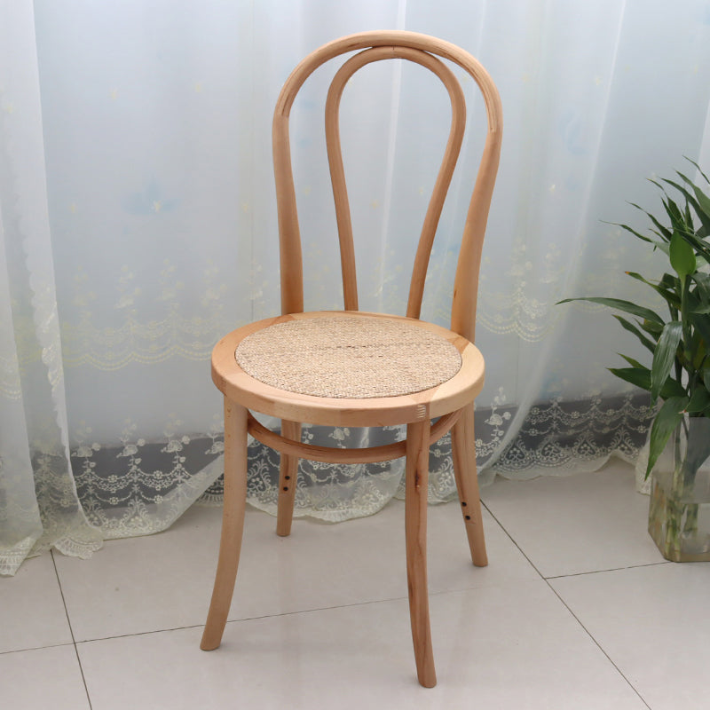 Contemporary Solid Beech Wood Chairs Windsor Back Side Dining Chair Set Wood Wicker & Rattan 1 Piece Clearhalo ' kitchen&dining_furn' 'Dining Chairs' 'Dining Tables & Seating' 'dining_chair' 'furn' 'furn_dining_chair' 'Furniture' 'furniture_dining_chair' 'Kitchen & Dining Furniture' 'kitchen' 3956390