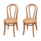 Contemporary Solid Beech Wood Chairs Windsor Back Side Dining Chair Set Brown Wicker & Rattan 2 Piece Set Clearhalo ' kitchen&dining_furn' 'Dining Chairs' 'Dining Tables & Seating' 'dining_chair' 'furn' 'furn_dining_chair' 'Furniture' 'furniture_dining_chair' 'Kitchen & Dining Furniture' 'kitchen' 3956394