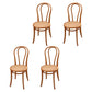 Contemporary Solid Beech Wood Chairs Windsor Back Side Dining Chair Set Brown Wicker & Rattan 4 Piece Set Clearhalo ' kitchen&dining_furn' 'Dining Chairs' 'Dining Tables & Seating' 'dining_chair' 'furn' 'furn_dining_chair' 'Furniture' 'furniture_dining_chair' 'Kitchen & Dining Furniture' 'kitchen' 3956395
