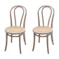 Contemporary Solid Beech Wood Chairs Windsor Back Side Dining Chair Set Distressed White Wicker & Rattan 2 Piece Set Clearhalo ' kitchen&dining_furn' 'Dining Chairs' 'Dining Tables & Seating' 'dining_chair' 'furn' 'furn_dining_chair' 'Furniture' 'furniture_dining_chair' 'Kitchen & Dining Furniture' 'kitchen' 3956400