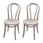 Contemporary Solid Beech Wood Chairs Windsor Back Side Dining Chair Set Distressed White Wood 2 Piece Set Clearhalo ' kitchen&dining_furn' 'Dining Chairs' 'Dining Tables & Seating' 'dining_chair' 'furn' 'furn_dining_chair' 'Furniture' 'furniture_dining_chair' 'Kitchen & Dining Furniture' 'kitchen' 3956403