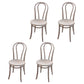 Contemporary Solid Beech Wood Chairs Windsor Back Side Dining Chair Set Distressed White Wood 4 Piece Set Clearhalo ' kitchen&dining_furn' 'Dining Chairs' 'Dining Tables & Seating' 'dining_chair' 'furn' 'furn_dining_chair' 'Furniture' 'furniture_dining_chair' 'Kitchen & Dining Furniture' 'kitchen' 3956404