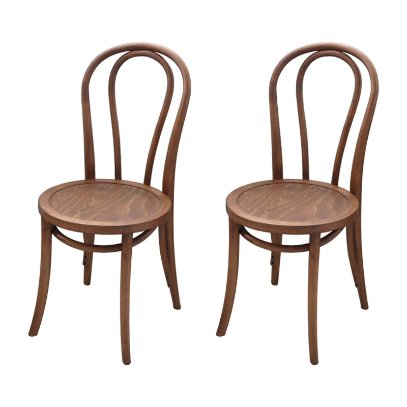 Contemporary Solid Beech Wood Chairs Windsor Back Side Dining Chair Set Distressed Wood Wood 2 Piece Set Clearhalo ' kitchen&dining_furn' 'Dining Chairs' 'Dining Tables & Seating' 'dining_chair' 'furn' 'furn_dining_chair' 'Furniture' 'furniture_dining_chair' 'Kitchen & Dining Furniture' 'kitchen' 3956409